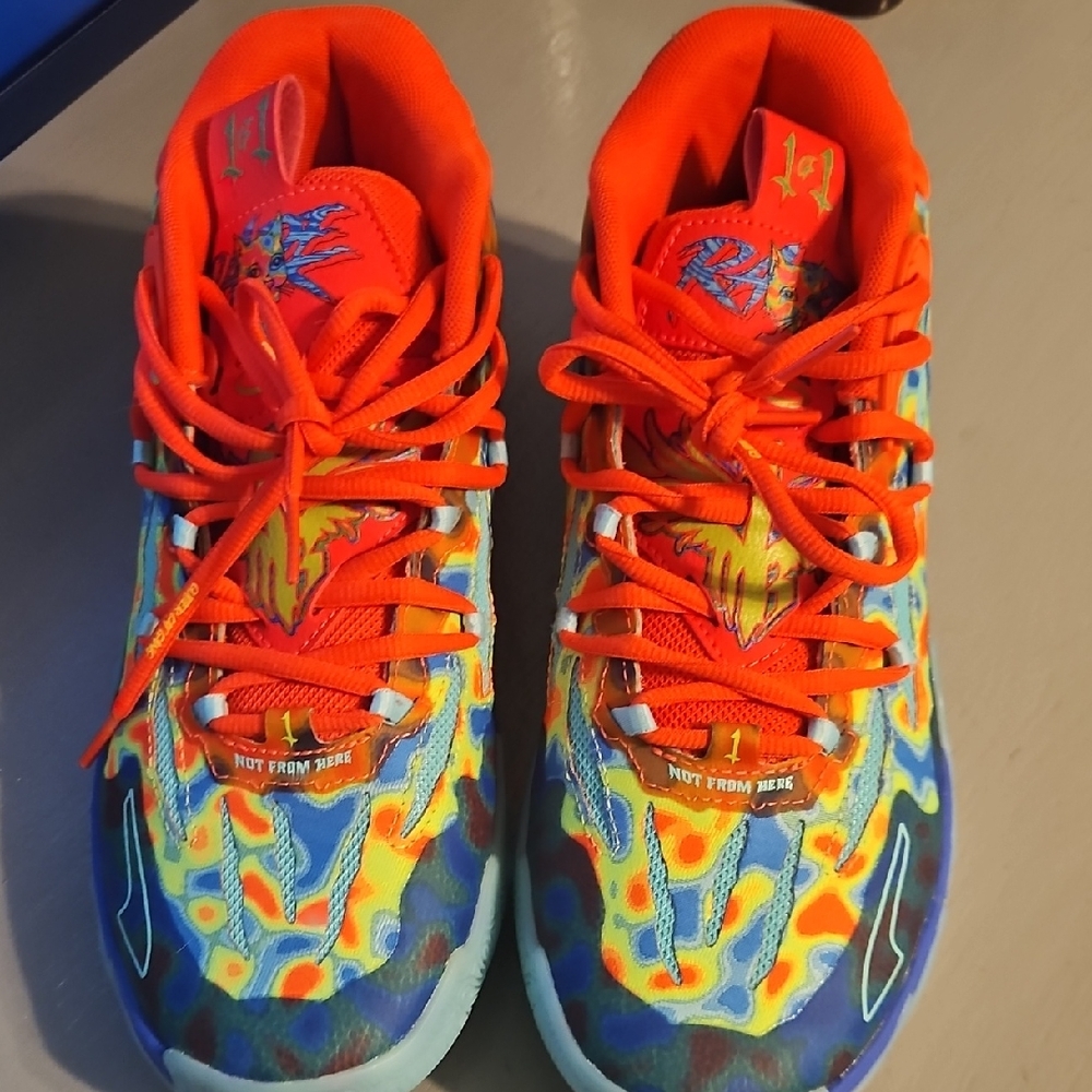 Puma Melo Gutter Cat GangOrange Multicolor Athletic Sneakers